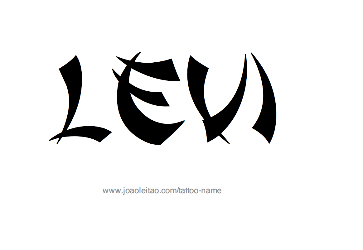 Levi Name Tattoo Designs